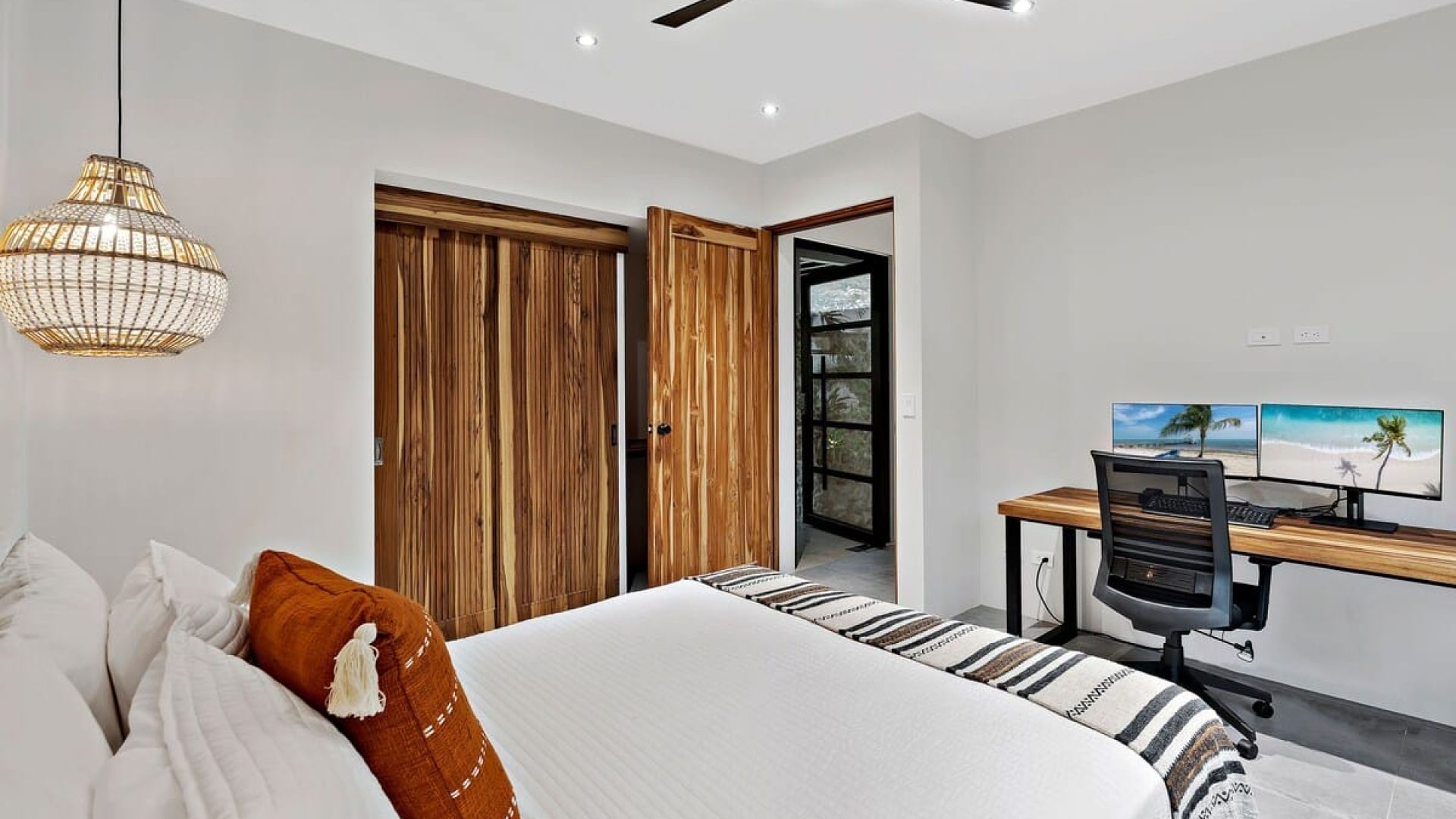 The fourth bedroom with workspace